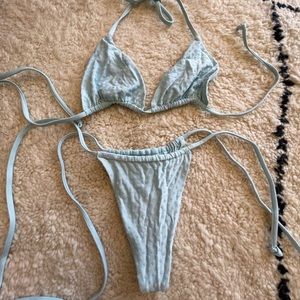 Frankie’s Bikinis Tia top and Tia bottom set, M